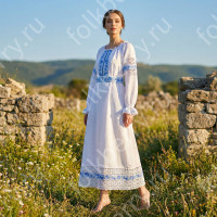 Платье Кружевная Гжель