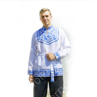 Рубаха Василек-3, хлопок, белый